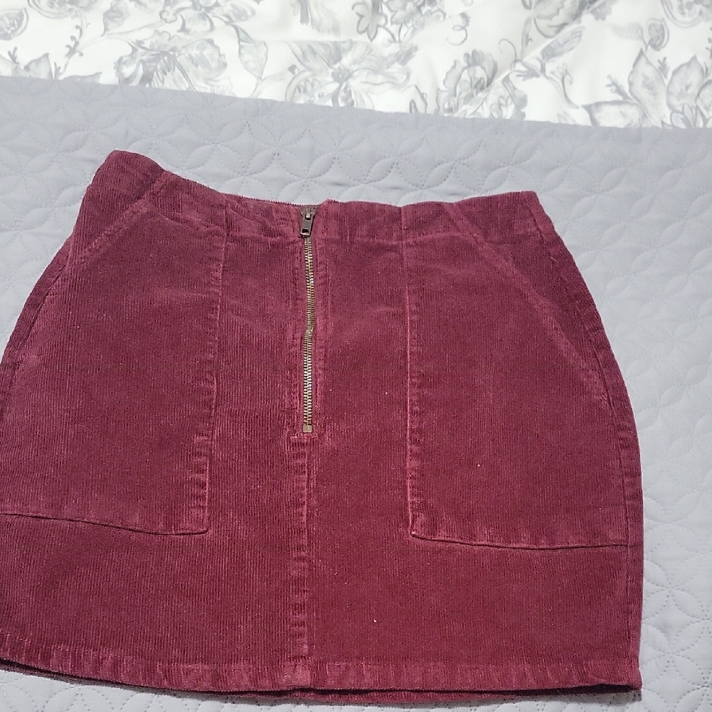 Wild Fable Red Mini Cargo Pencil Skirt